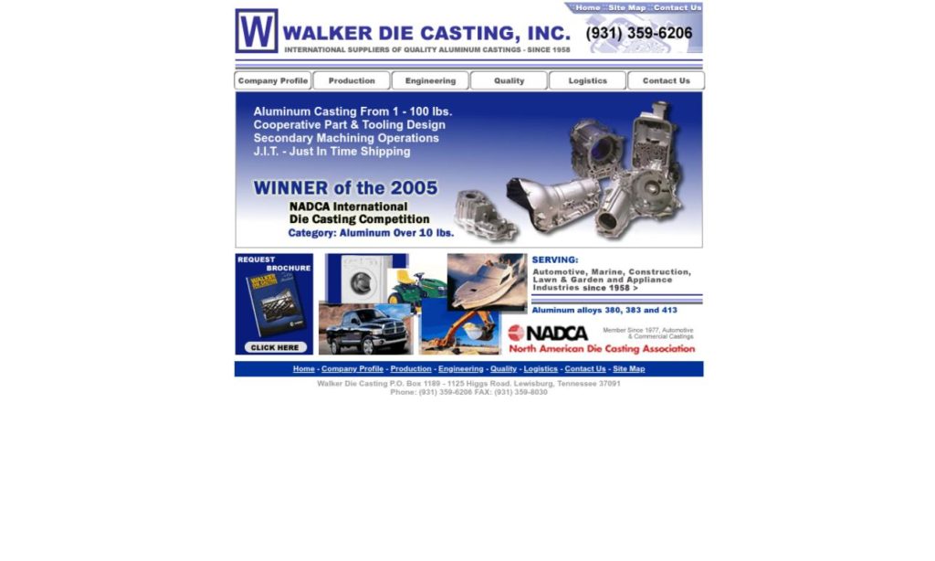 Walker Die Casting, Inc. Die Castings Companies